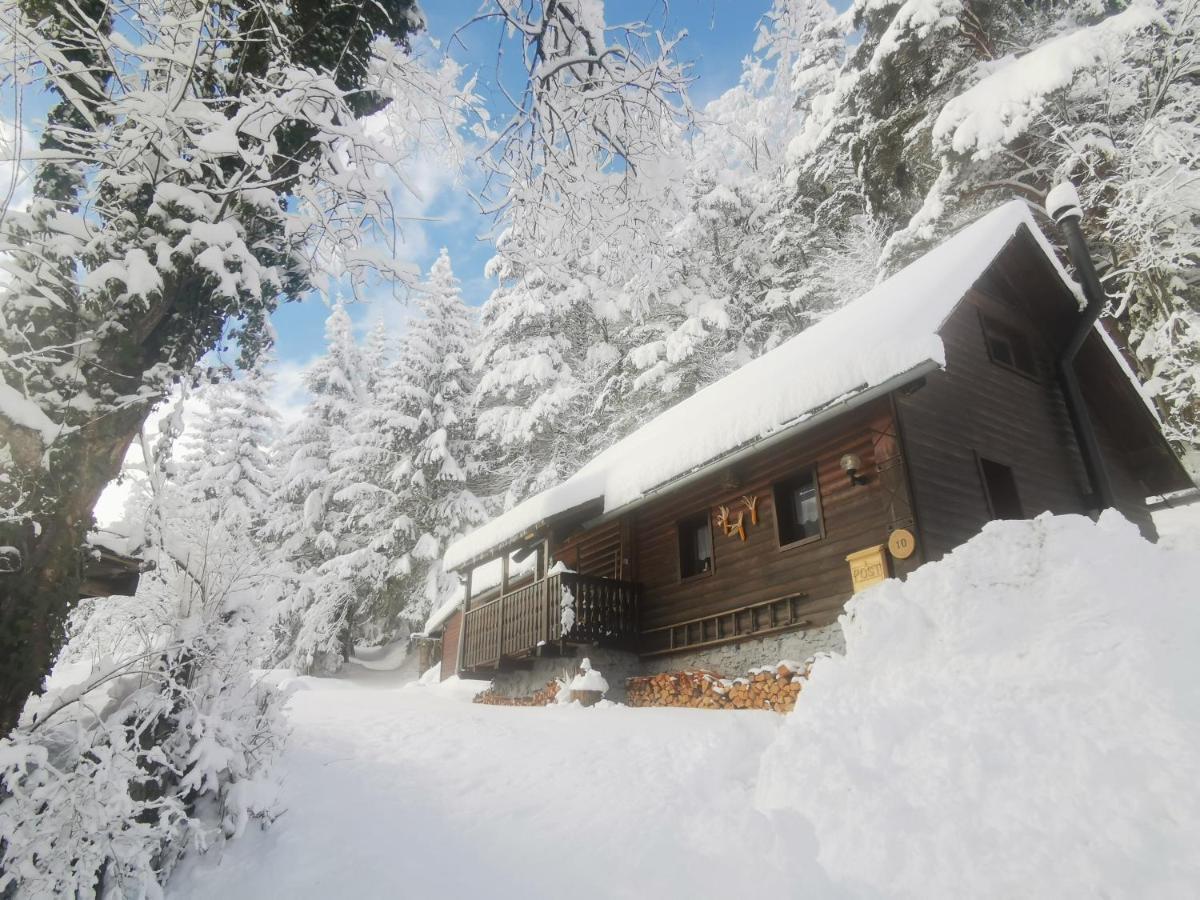 Waldhuette Glueck Auf Villa Notsch bei Bleiberg Buitenkant foto